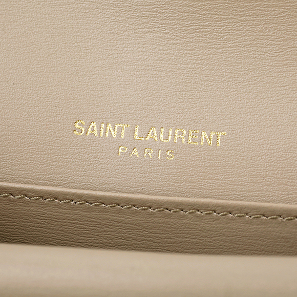 Saint Laurent Sulpice Card Case Leather Beige - Picture 6 of 7